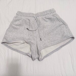 Forever 21 Light Gray Athletic Drawstring Shorts